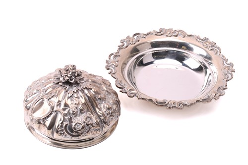 Lot 572 - A Victorian silver muffin dish, by Charles...