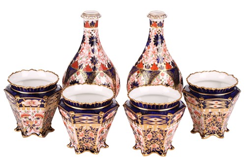 Lot 221 - A set of four Royal Crown Derby "Old Imari"...