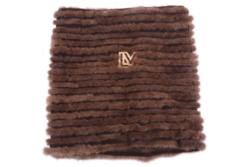 Lot 144 - Louis Vuitton - 'Diva' snood in Moka brown...