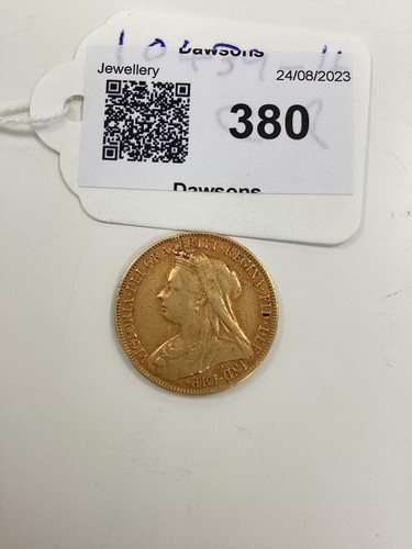 Lot 380 - A Queen Victoria Full Sovereign, 1901, St...