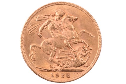 Lot 349 - A George V Full Sovereign, South Africa, 1928,...