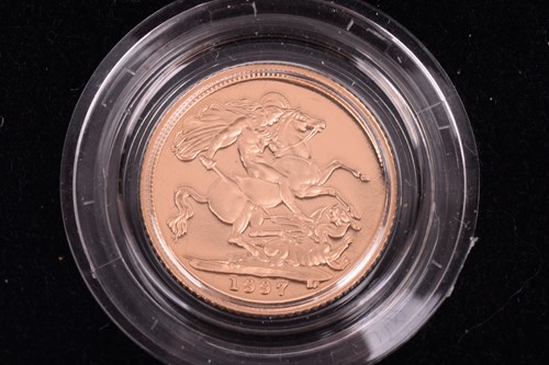 Lot 345 - A UK, gold proof, four coin, sovereign set,...