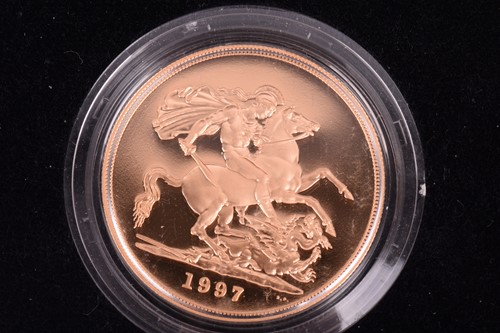 Lot 345 - A UK, gold proof, four coin, sovereign set,...