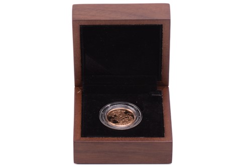 Lot 352 - A gold-proof sovereign, 2008, issued by the...