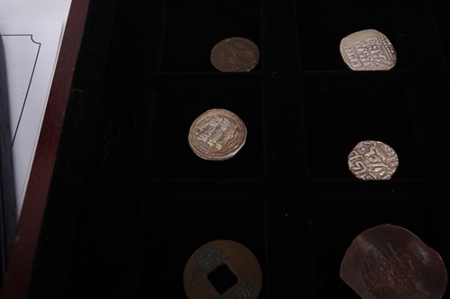 Lot 371 - Famous, silver, four coin collection,...