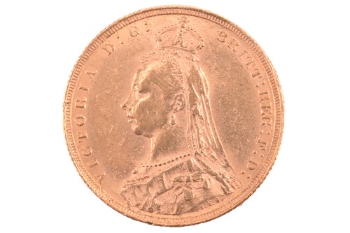 Lot 341 - A Victorian Jubilee head, gold sovereign, 1892.