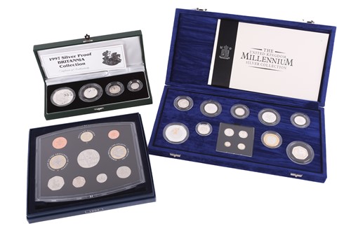 Lot 361 - A UK, millennium, collection of silver-proof...