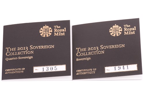 Lot 351 - 2013 Sovereign collection gold proof sovereign...