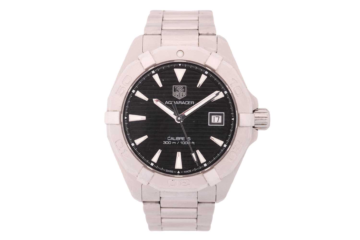 Lot 451 - A Tag Heuer Aquaracer Calibre 5 300/1000ft...