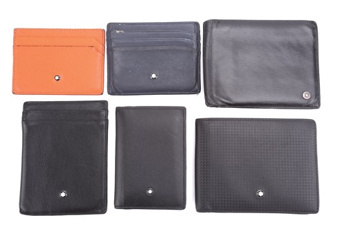 Lot 260 - Montblanc:- a collection of six wallets...