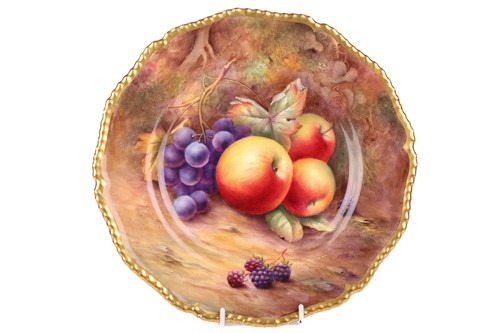 Lot 223 - A 20th-century Royal Worcester fruit-painted...
