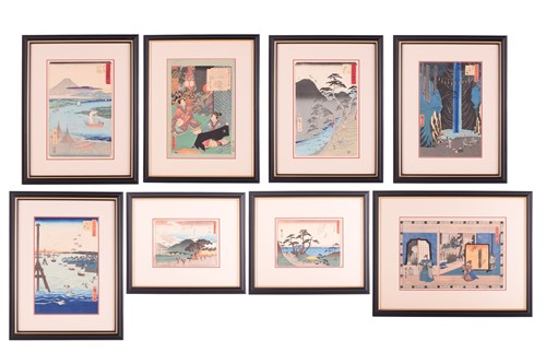 Lot 88 - Eight individually framed 19th-century...