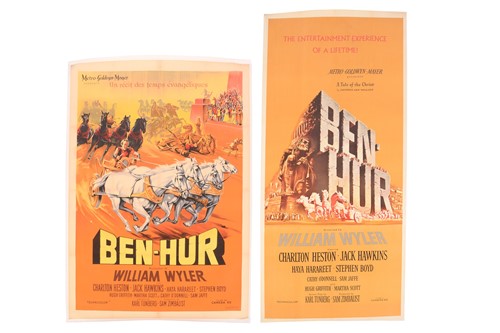 Lot 336 - A pair of original colour film posters from...