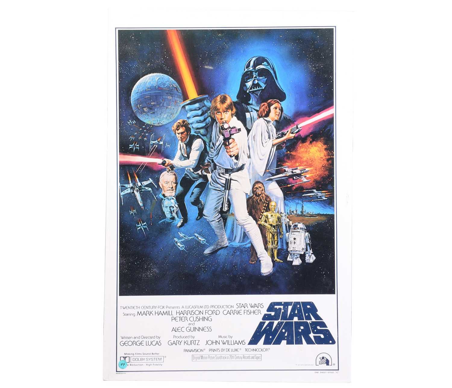 Lot 351 - Star Wars (1977), a US One Sheet film poster, '...
