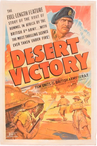 Lot 342 - An original 'Desert Victory' 1943 US film...