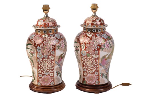 Lot 87 - A pair of large contemporary Chinese (Macau?)...