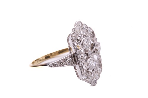 Lot 58 - A Belle Epoque diamond dress ring, circa 1910,...