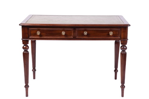 Lot 131 - A William IV mahogany writing desk, the...