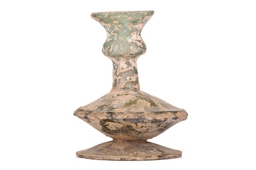 Lot 297 - A small glass vase, probably Persia 12th...