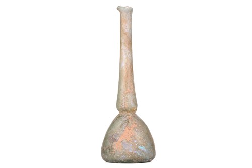 Lot 306 - An early Islamic glass bottle, 12th century or...