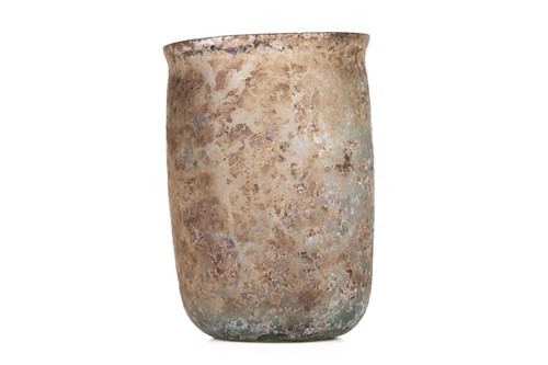 Lot 294 - A Roman glass beaker, circa 3rd century AD, of...