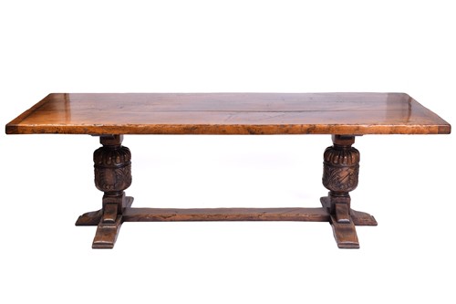 Lot 128 - A well-made Elizabethan-style English oak...