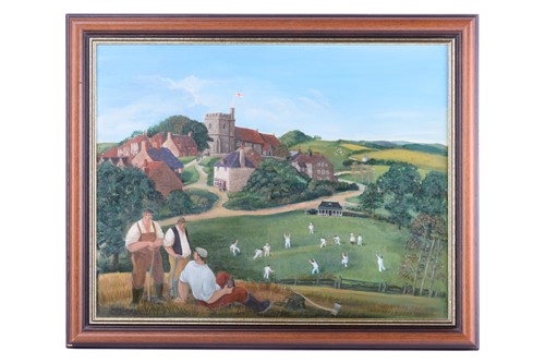 Lot 1 - Margaret Loxton (b.1938) British, 'Cricket...