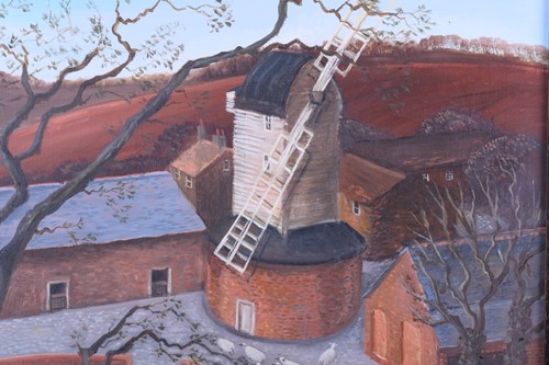 Lot 7 - Margaret Loxton (b.1938) British, 'Farm Mill',...