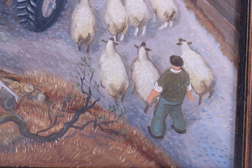 Lot 7 - Margaret Loxton (b.1938) British, 'Farm Mill',...