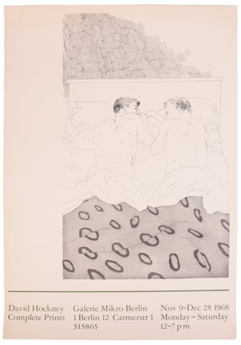 Lot 249 - A David Hockney exhibition poster for...