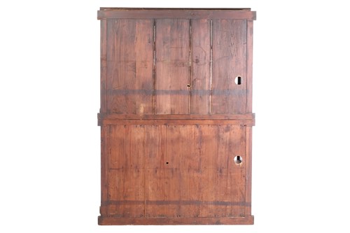 Lot 81 - A Japanese sugi (cedar) Keyaki (elm) Mizuya...