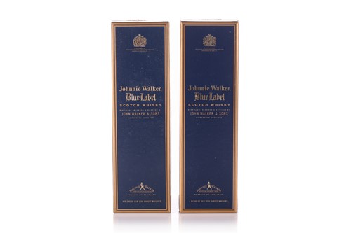 Lot 157 - Two bottles of Johnnie Walker Blended Blue...