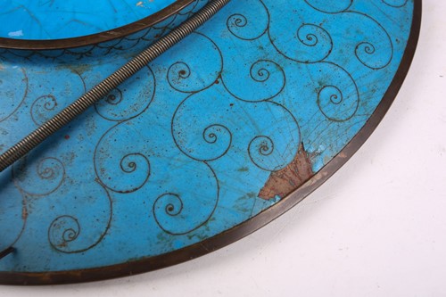 Lot 75 - A lacquer-cased Japanese bronze mirror, with...