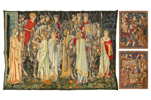 Lot 213 - Machine tapestry reproduction of Edward...