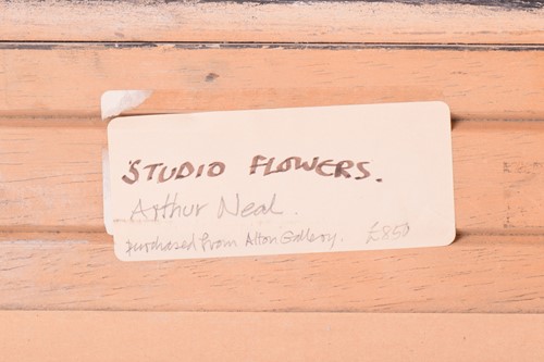 Lot 47 - Arthur Neal (b.1951), Studio Flowers, unsigned,...