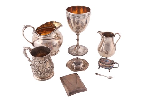 Lot 318 - A collection of silver, including a Victorian...