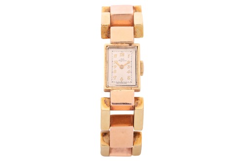 Lot 302 - A Jules Jurgensen lady's bracelet watch,...