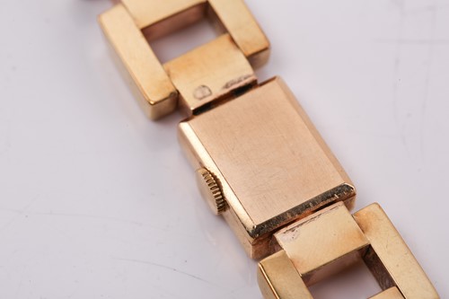 Lot 302 - A Jules Jurgensen lady's bracelet watch,...