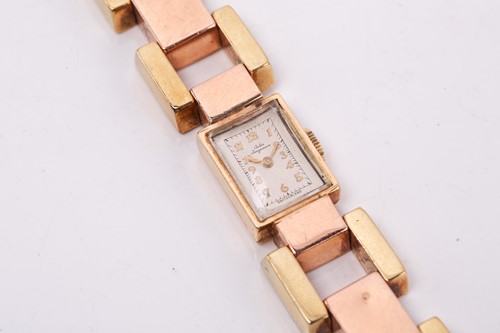 Lot 302 - A Jules Jurgensen lady's bracelet watch,...