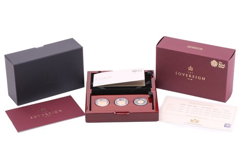 Lot 238 - The Sovereign 2018 Three-Coin Gold Proof Set...