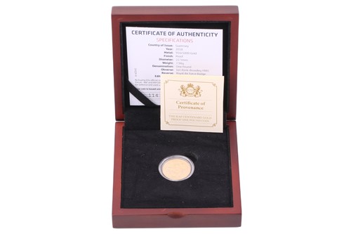 Lot 244 - The 2018 RAF Centenary Gold Proof One Pound...