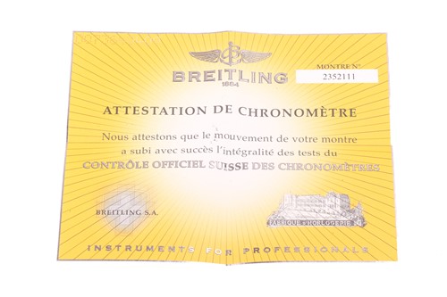 Lot 376 - A Breitling Chronomat Evolution in steel Ref:...