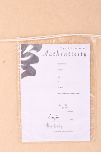 Lot 56 - Fabien Perez (b.1967) Argentinian, ' Tess III',...