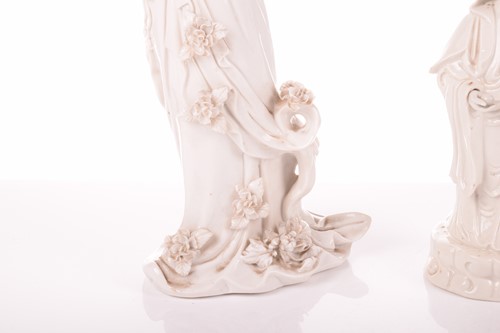 Lot 83 - A large Chinese blanc de Chine porcelain...