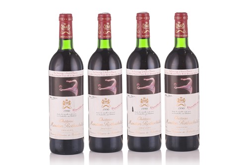 Lot 52 - 4 bottles of Chateau Mouton Rothschild...