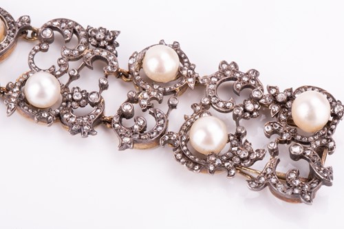 Lot 147 - A mid-Victorian natural saltwater pearl and...