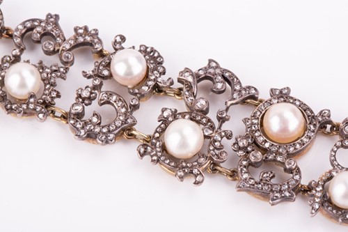 Lot 147 - A mid-Victorian natural saltwater pearl and...
