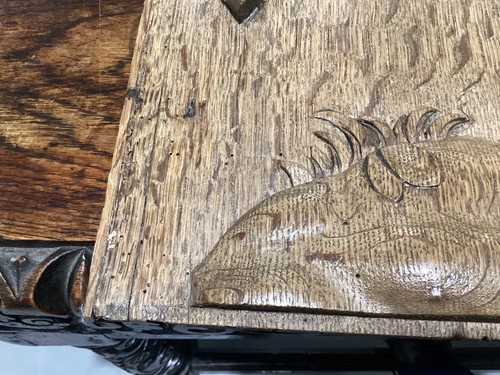 Lot 1 - A 17th-century carved-wood figure group,...