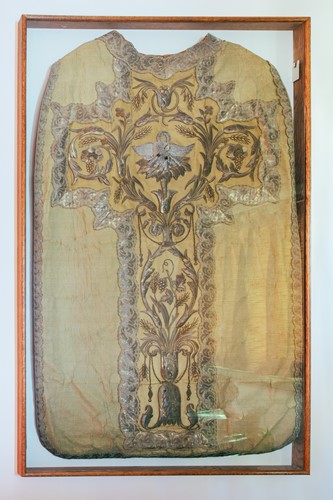 Lot 26 - A Continental priest's chasuble in thick...