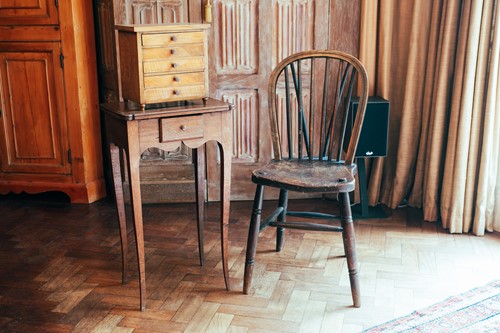 Lot 70 - A 19th century apprentice piece chest of five...